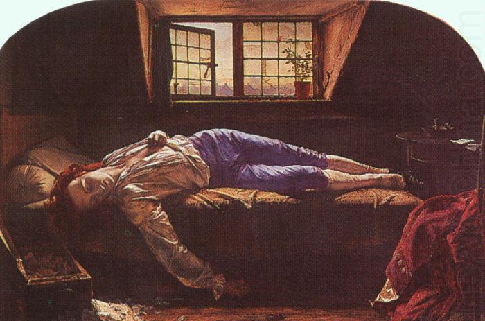 The Death of Chatterton, Henry Wallis